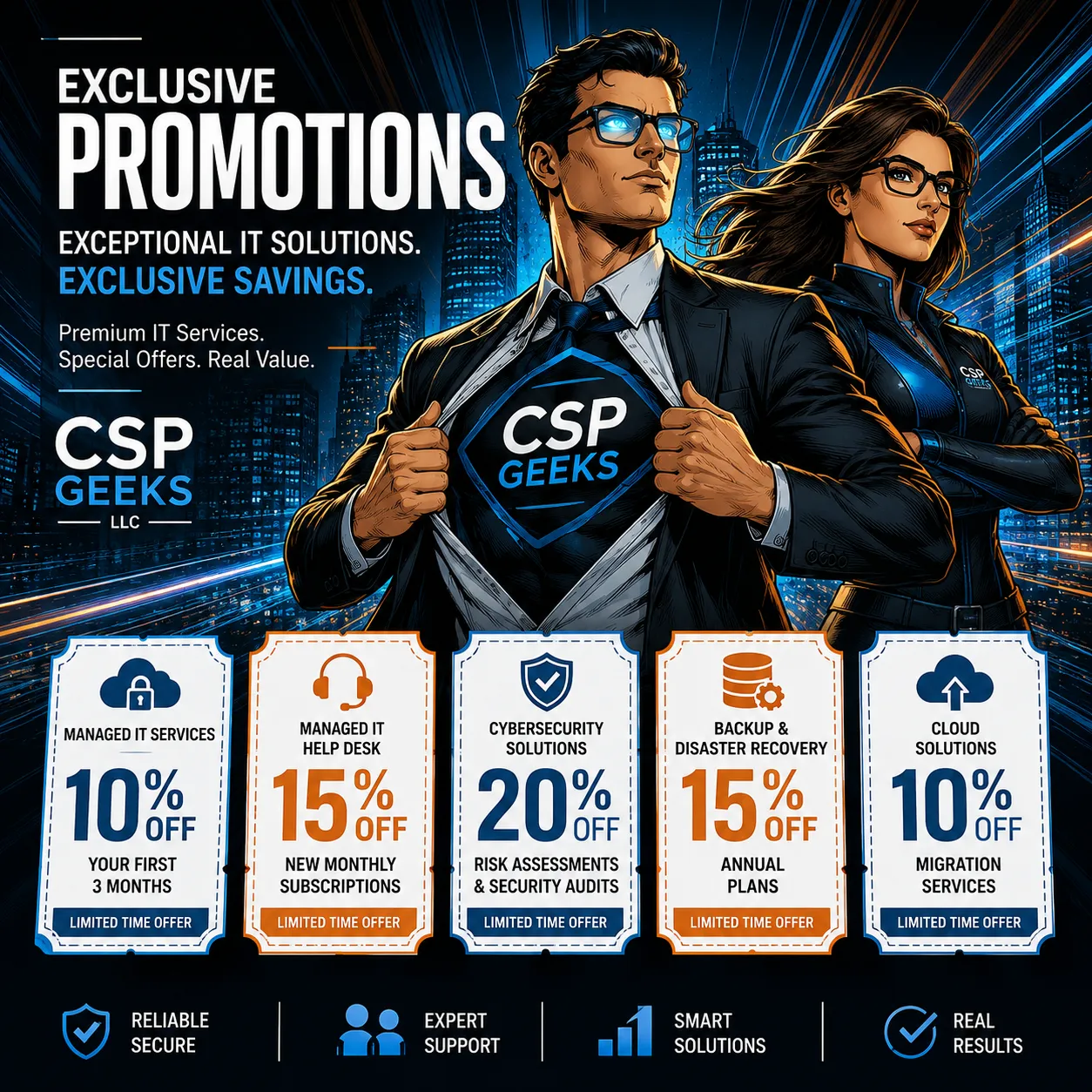 CSP Geeks superhero technology team